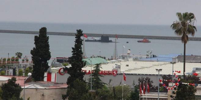 Yıldıray Denizaltısı Samsun’dan ayrıldı
