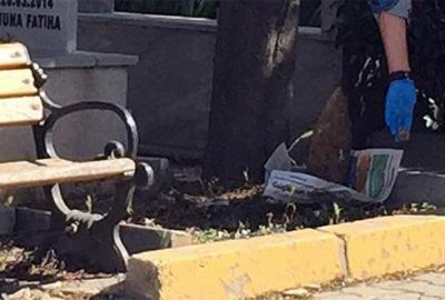 Mezarlıkta patlamamış top mermisi bulundu