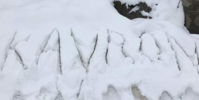 Kavron Yaylası’nda Mayıs karı