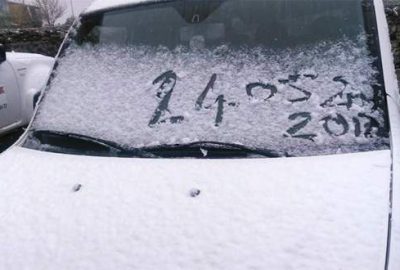 Mayıs ayında kar yağdı