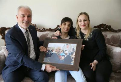 Belediye Başkanı Kamil Saraçoğlu’ndan Oğuzhan’a sürpriz ziyaret