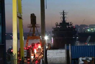 Tuzla’da gemi yangını