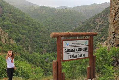 Sadağı Kanyonu’na ziyaretçi akını