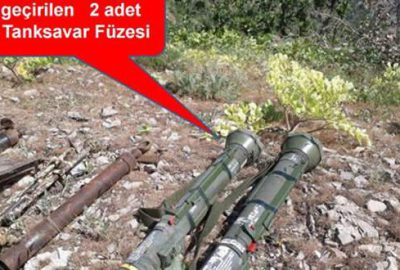 Şırnak’ta AT-4 tanksavar füzesi ele geçirildi