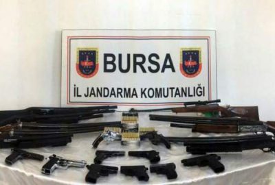 Bursa’da jandarmadan silah kaçakçılarına operasyon
