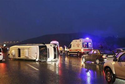 Başkent’te zincirleme trafik kazası: 7 yaralı