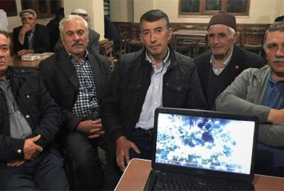 Bursa’da kirazlarını yiyen ayıyı mahkemeye vermekle tehdit etti