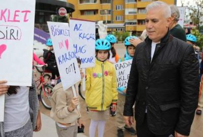 Nilüfer’de öğrenciler okullarına bisikletle gidiyor