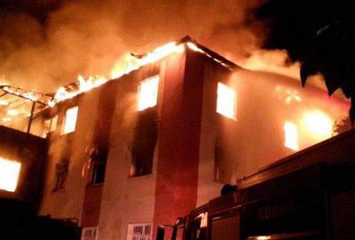 Yurt yangını sanıkları hakim karşısında