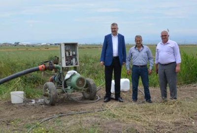 Sultaniye’de elektrikli tarımsal sulama