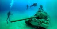 45 tonluk tank Güvercin Adası’na taşındı