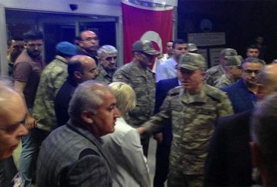 Akar ve kuvvet komutanları kaza ile ilgili bilgi aldı