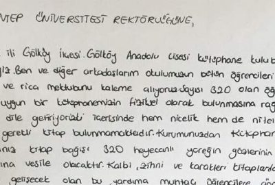 Rektöre mektup yazdılar, hayalleri gerçek oldu