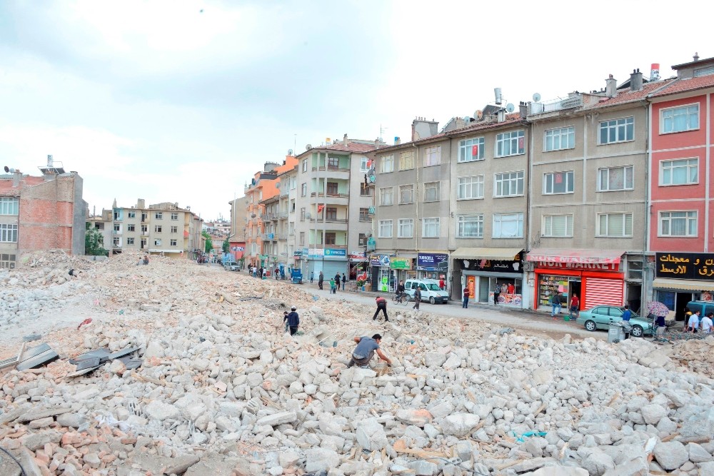 Meram Larende Yokuşu güvenli hale getirildi Meram Larende Yokuşu güvenli hale getirildi