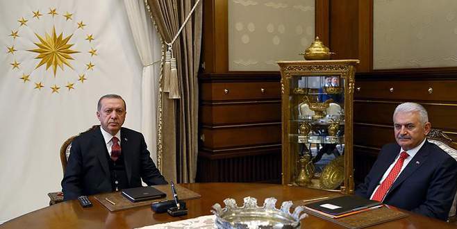 Cumhurbaşkanı Erdoğan, Başbakan Yıldırım’ı kabul etti