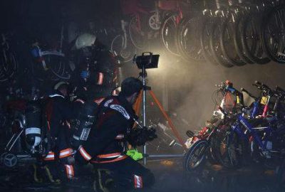 Haşim İşcan Geçidi’nde yangın