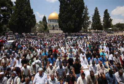 Mescid-i Aksa’da 250 bin kişilik cuma namazı
