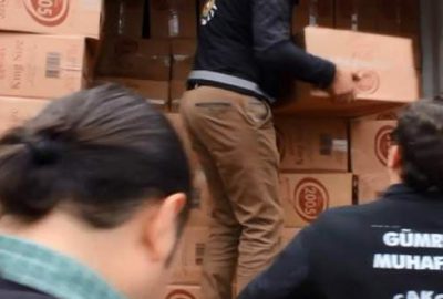 Ambarlı Limanı’nda 1,2 milyon paket kaçak sigara ele geçirildi