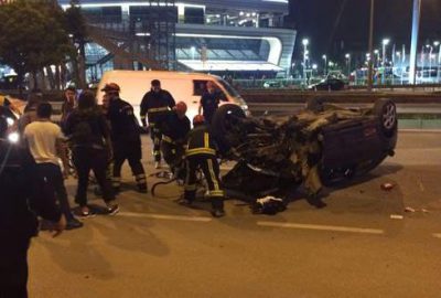 Bursa’da hız faciası: 3’ü çocuk 4 kişi yaralı
