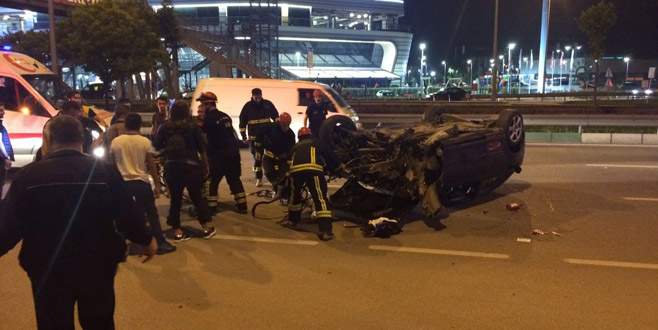 Bursa’da hız faciası: 3’ü çocuk 4 kişi yaralı