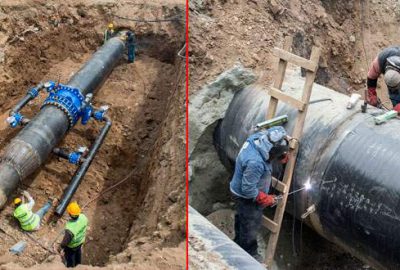 Beş ayda 279 kilometrelik içme suyu hattı
