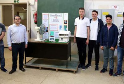 Lise öğrencileri ‘dikey eksenli rüzgar türbini’ tasarladı