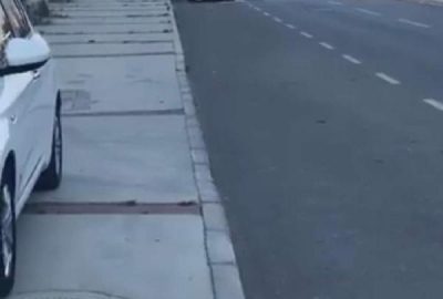 Lüks otomobil seyir halindeyken yandı