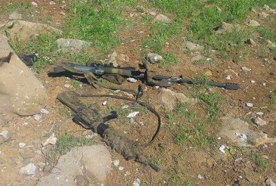 Hakkari’de keskin nişancı tüfeği ele geçirildi