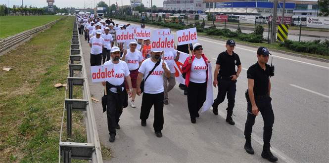 CHP ilçe örgütlerinden ‘adalet yürüyüşü’ne destek