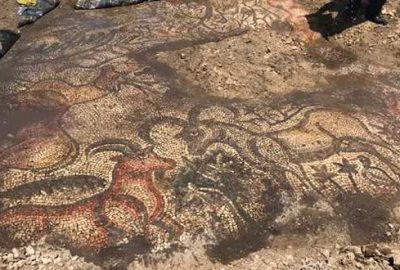 1600 yıllık mozaik bulundu