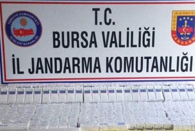 Bursa’da jandarma kaçak sigaraya geçit vermedi