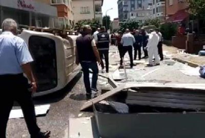 İstanbul’da bir iş yerinde korkutan patlama
