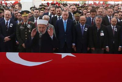 Şehit Yüzbaşı son yolculuğuna uğurlandı