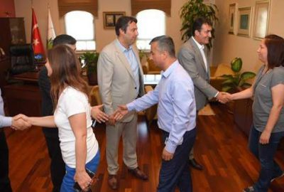 Başkan Dündar, personel ile bayramlaştı