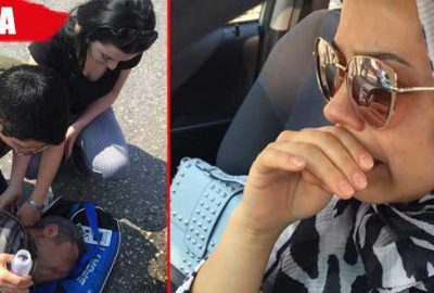 Yola aniden çıkan yayaya çarpan sürücünün gözyaşları