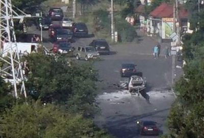 Ukrayna’da araç infilak etti: 1 ölü