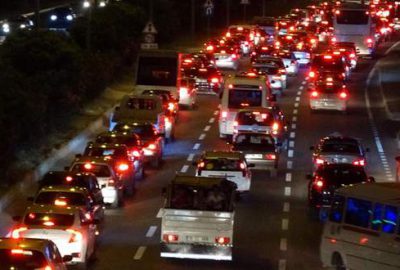 3 kilometre yol 45 dakika!