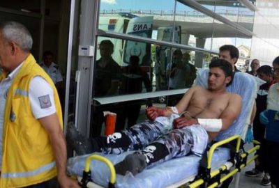 Suriyeli kardeşlerin motosiklet kavgasında kan aktı