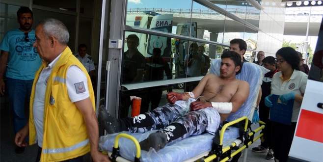 Suriyeli kardeşlerin motosiklet kavgasında kan aktı