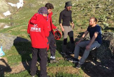 Uludağ’da kampta ayı paniği