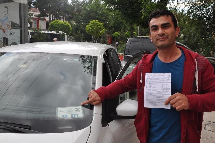 Engelli sürücüye park cezası