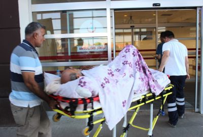 Halatı kopan trafo işçinin üzerine düştü