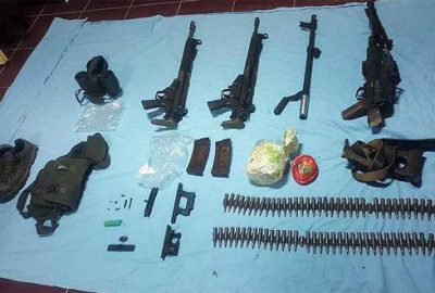 Şehit askerlerin kayıp silahları toprağa gömülü bulundu