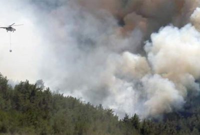 Dev yangına 2 bin personelle müdahale ediliyor