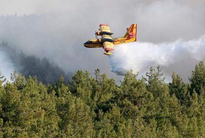 İzmir’deki orman yangını kısmen kontrol altına alındı