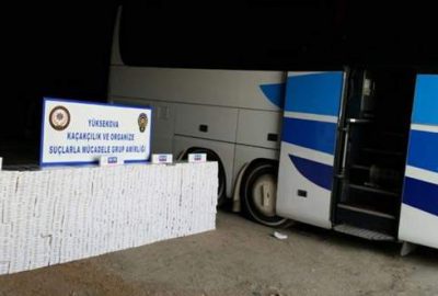 Yüksekova’da 11 bin 900 bin paket kaçak sigara ele geçirildi