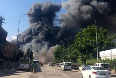 Bursa’da fabrikada yangın