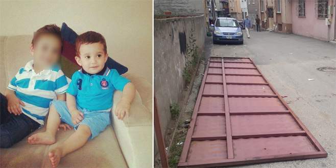 Bursa’da 7,5 metrelik kapı 2 çocuğun üzerine düştü: 1 ölü