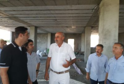 Başkan Gülenç, çalışmaları yerinde inceliyor