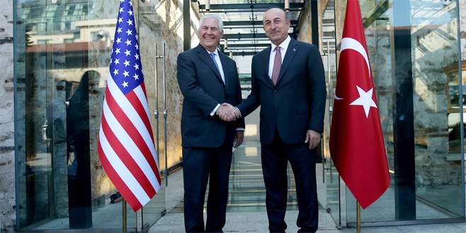 Çavuşoğlu, ABD’li mevkidaşı Tillerson ile görüştü